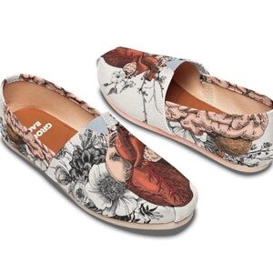 Women's Floral Canvas Shoes - Multicolor